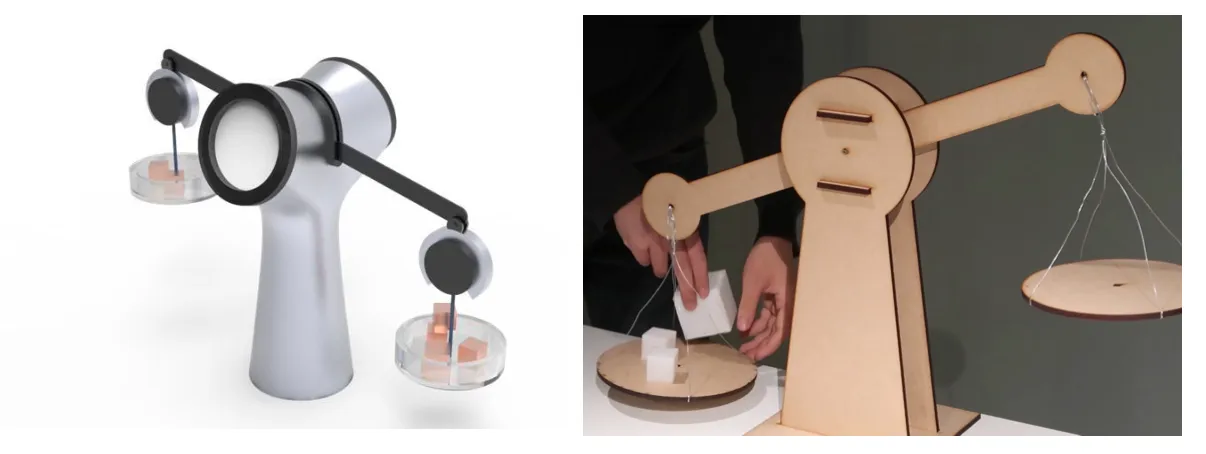 Time-Scale prototypes: a digital interface and a physical time-cube built with wood, acrylic and Arduino